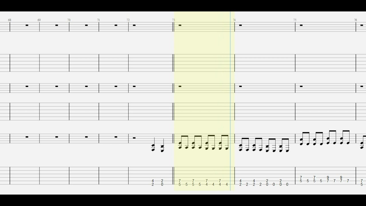 B'z. Calling  guitar tab 1