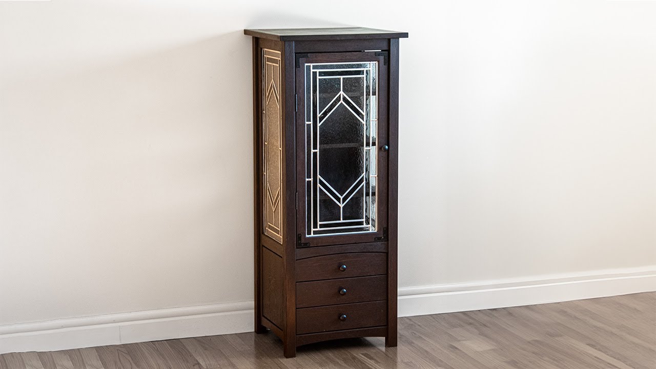 Stained Glass Display Cabinet