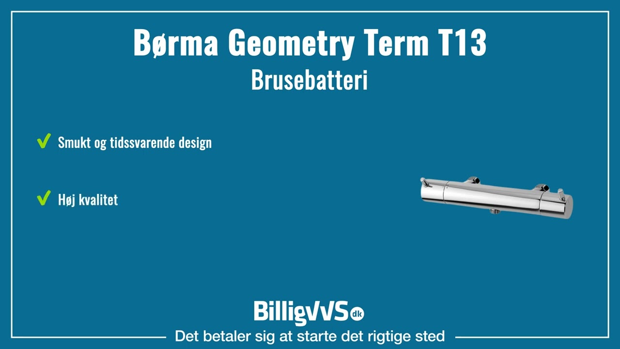 Børma Geometry Term T13 brusebatteri EAN: 4015413314954