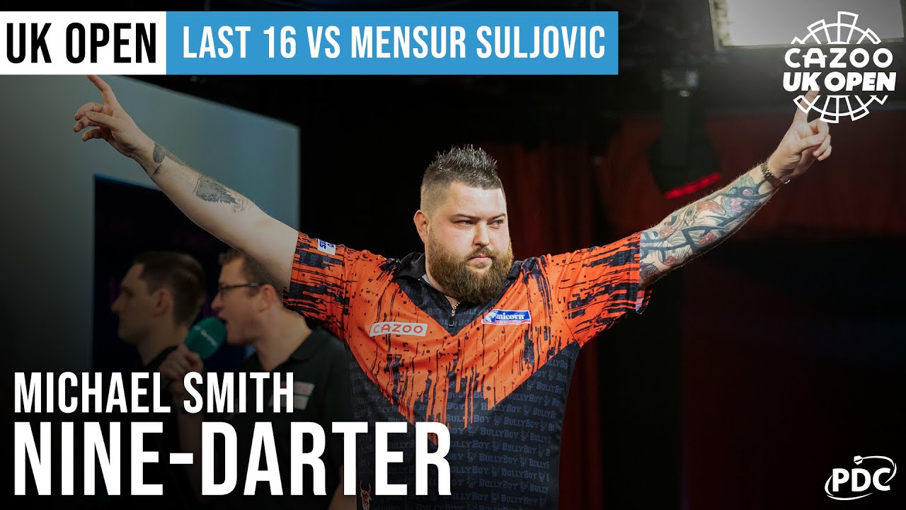 NINE DARTER! | Michael Smith pins a perfect leg at the 2022 Cazoo UK Open