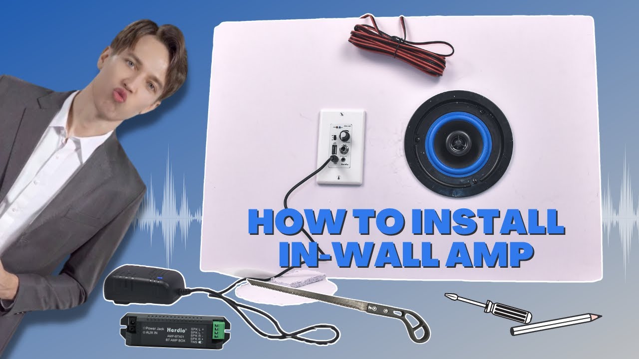 How to install Herdio 16bt in-wall amplifiers and ceiling speakers