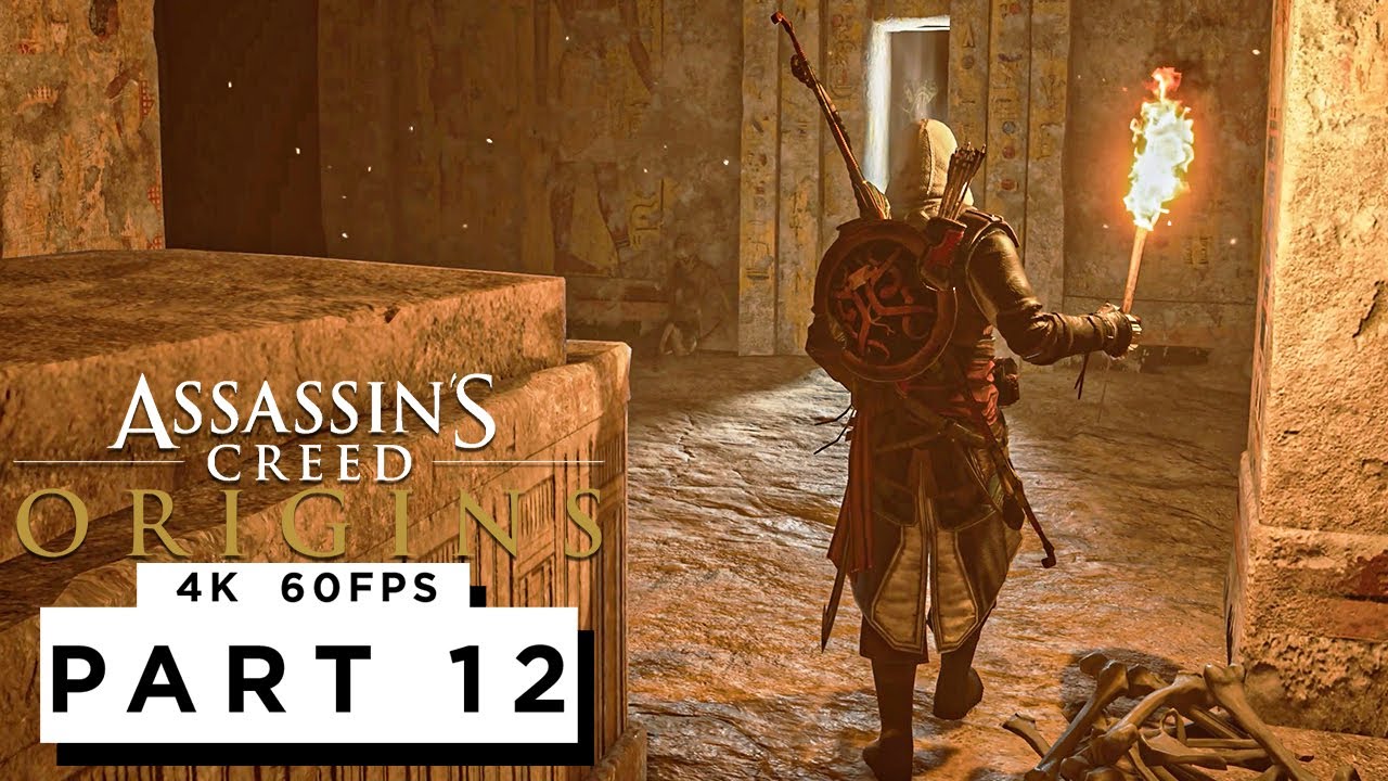ASSASSINS CREED ORIGINS Walkthrough Gameplay Part 12 - (4K 60FPS) - No Commentary