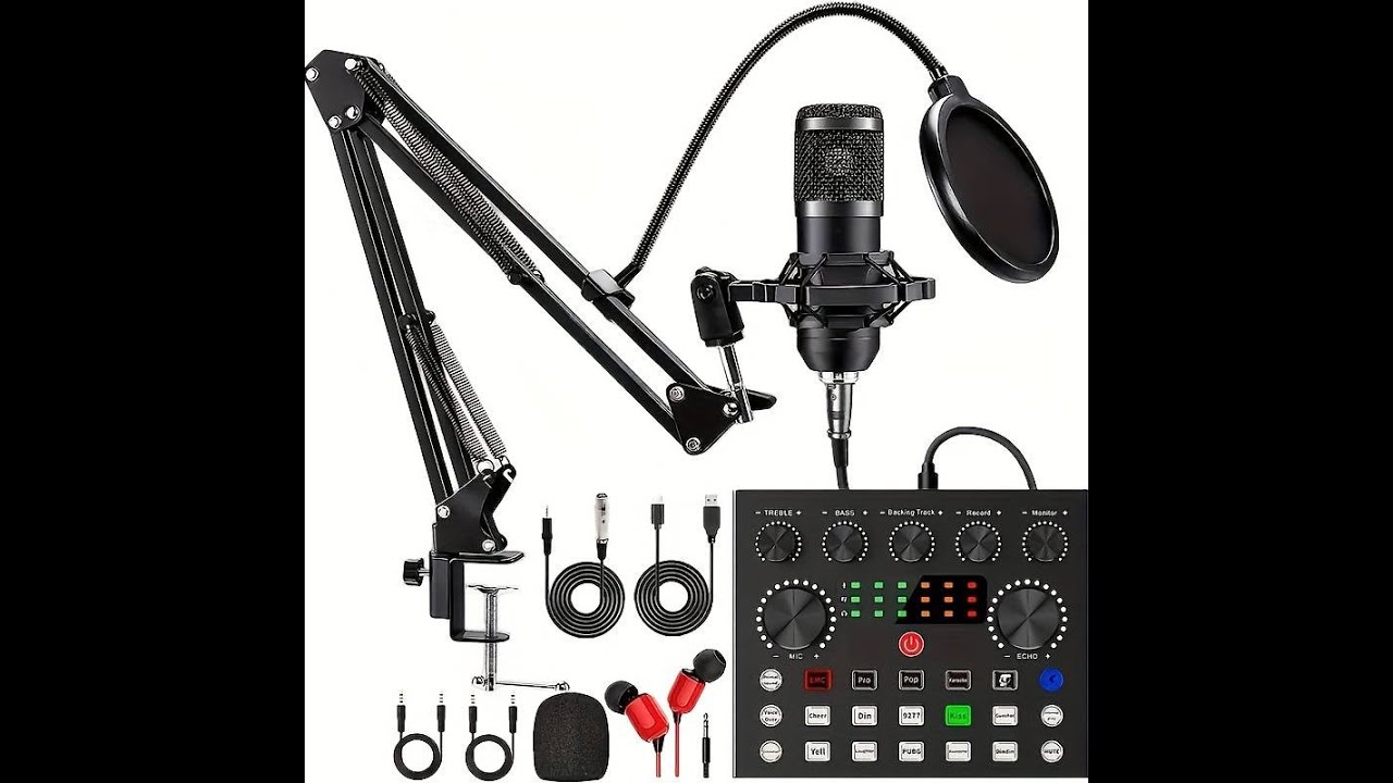 micro pas cher pour streaming, youtube, twich avec table de mixage