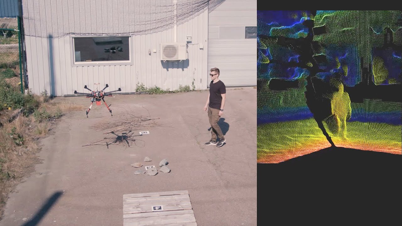 Demonstration of visual navigation system for autonomous drones