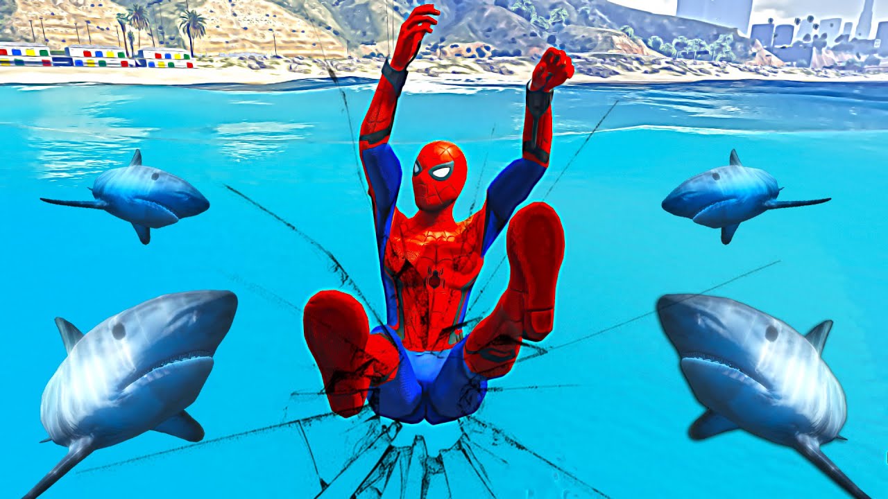 GTA 5 - SPIDERMAN CRAZY JUMPS/FALLS & GLASS SMASHES | EUPHORIA PHYSICS COMPILATION #17