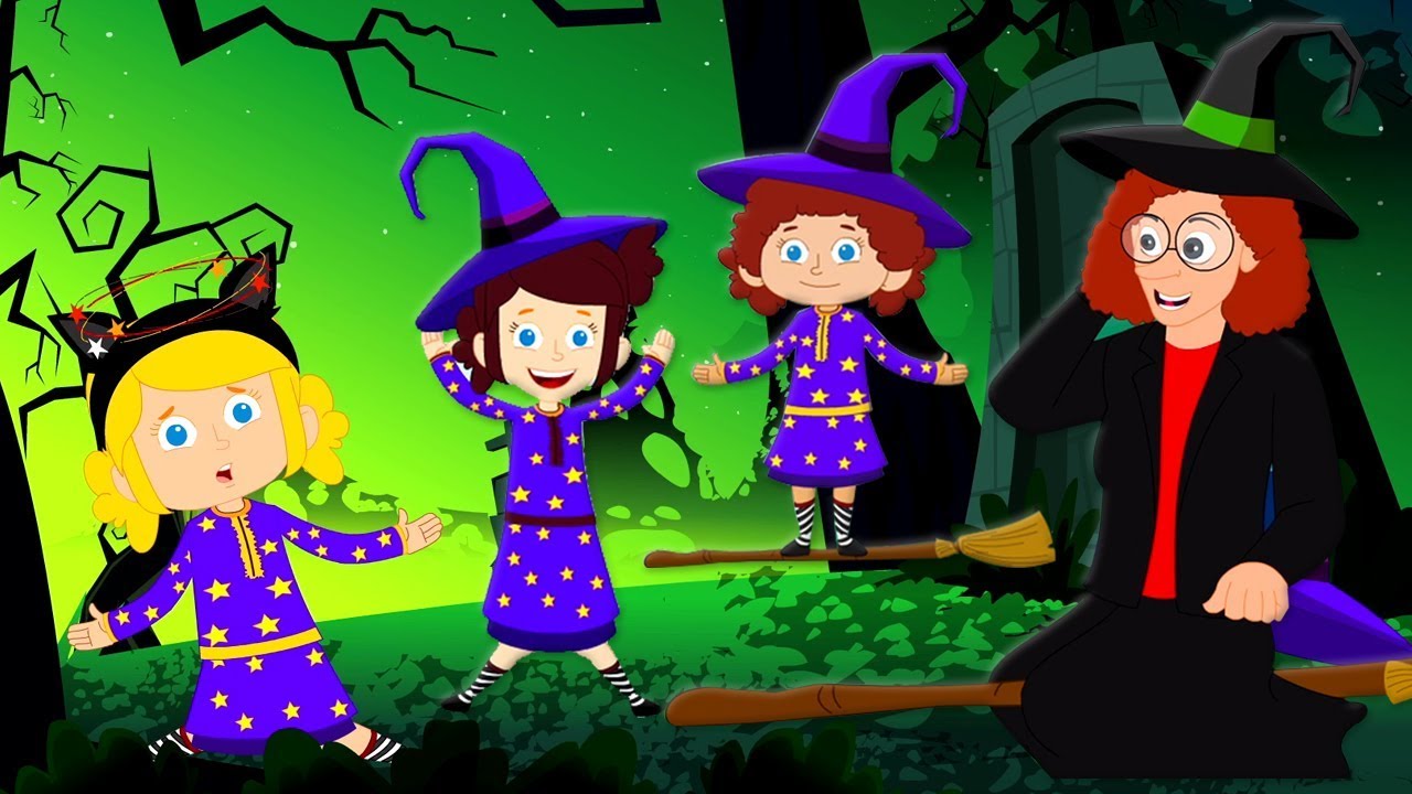 Cinco brujas malvadas | rimas para niños| Five Wicked Witches