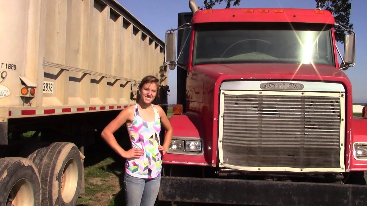 16 Year Old Girl Learns to Drive Semi