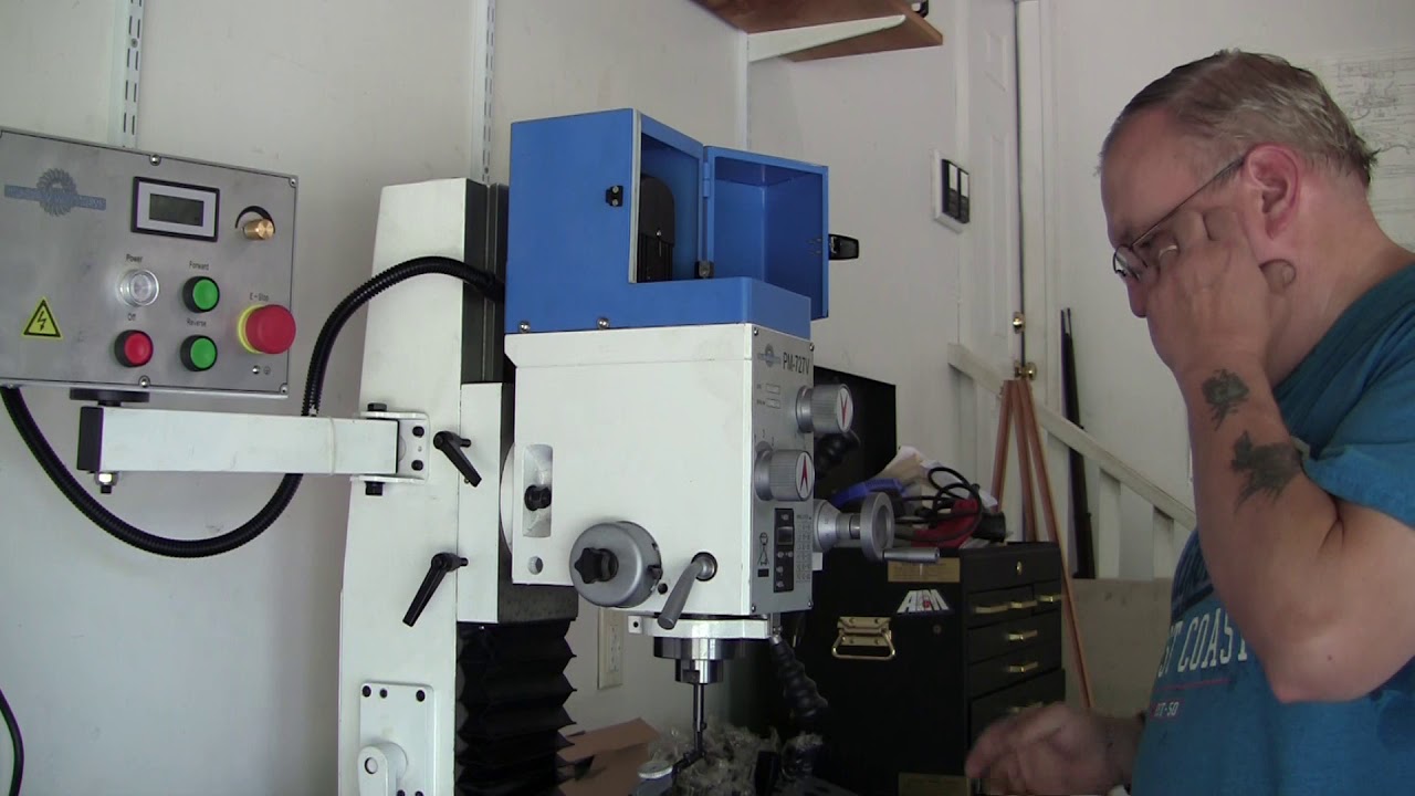 Tramming the head  on PM 727V milling machine