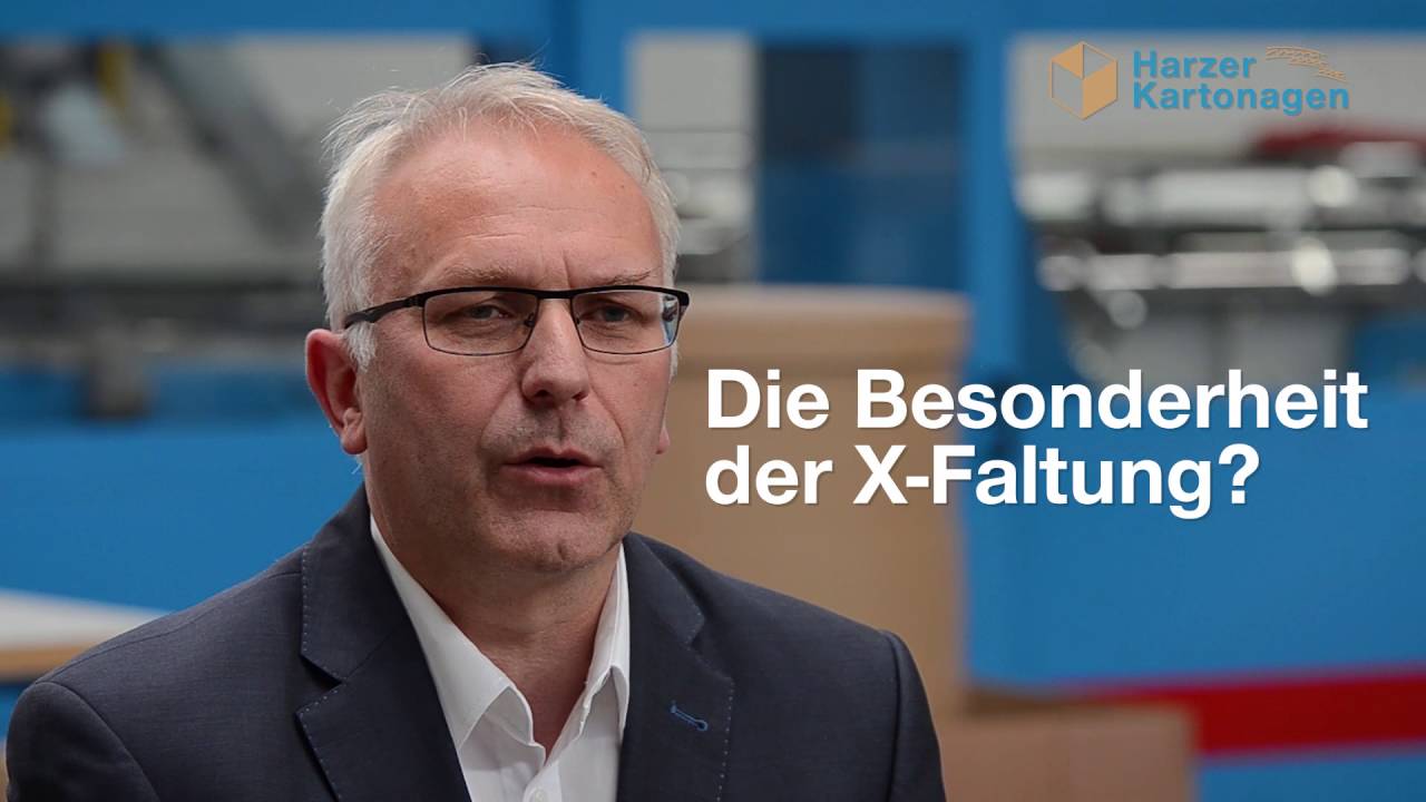 Platzsparende Verpackung- Die X-Faltung