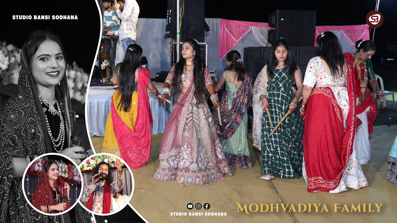 Wedding Dandiya Raas | Modhvadiya Family | Lalpur, Jamnagar | Studio Bansi Sodhana