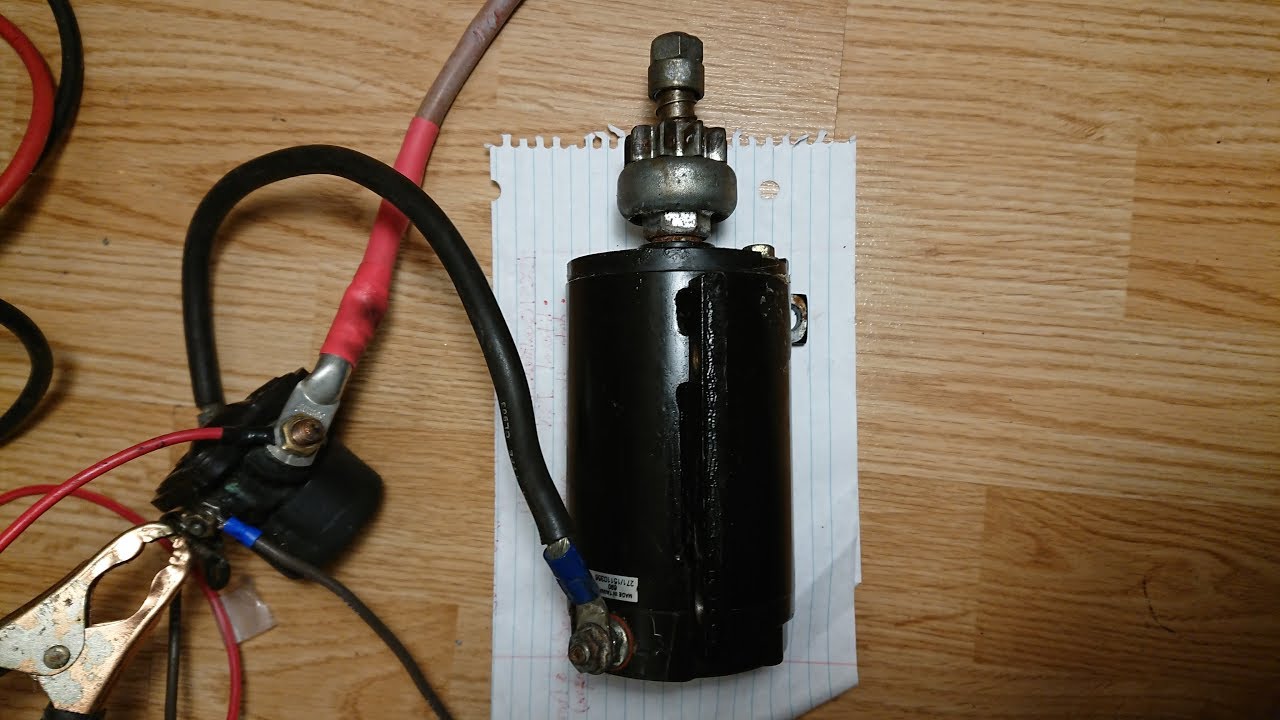 Outboard Motor Control Wiring Part 4 - Starter Motor / Solenoid Troubleshooting