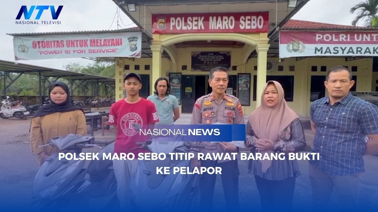 POLSEK MARO SEBO TITIP RAWAT BARANG BUKTI KE PELAPOR
