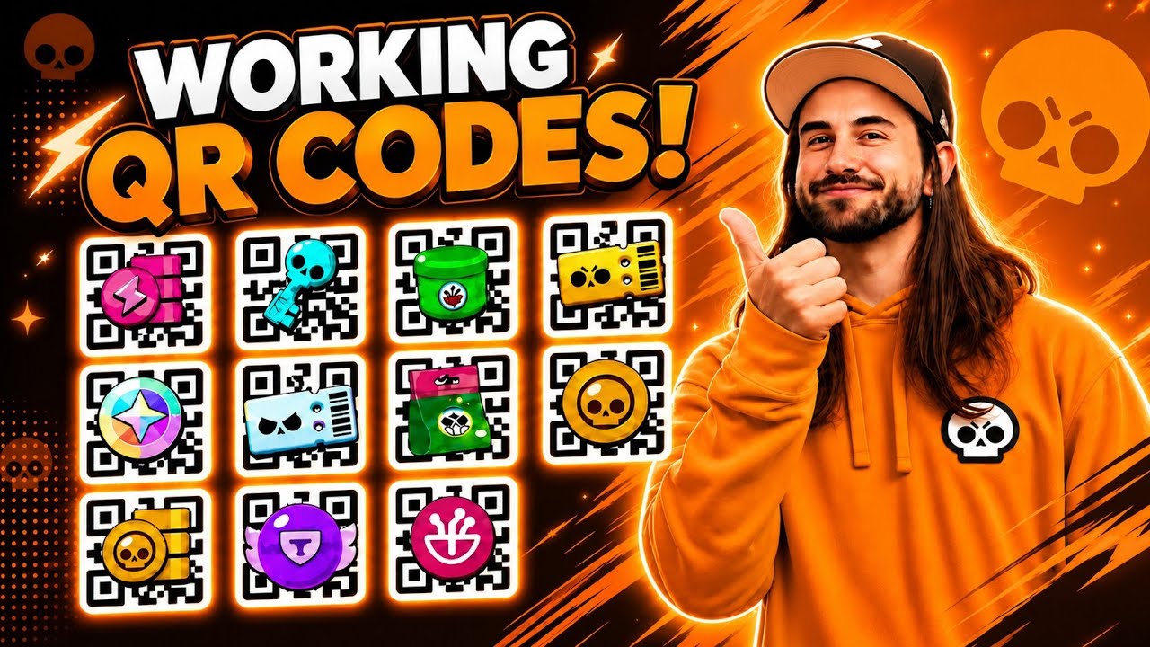 ALL  Working x6+ 🔥 QR CODES + FREE BUFFIE in Brawl Stars! 