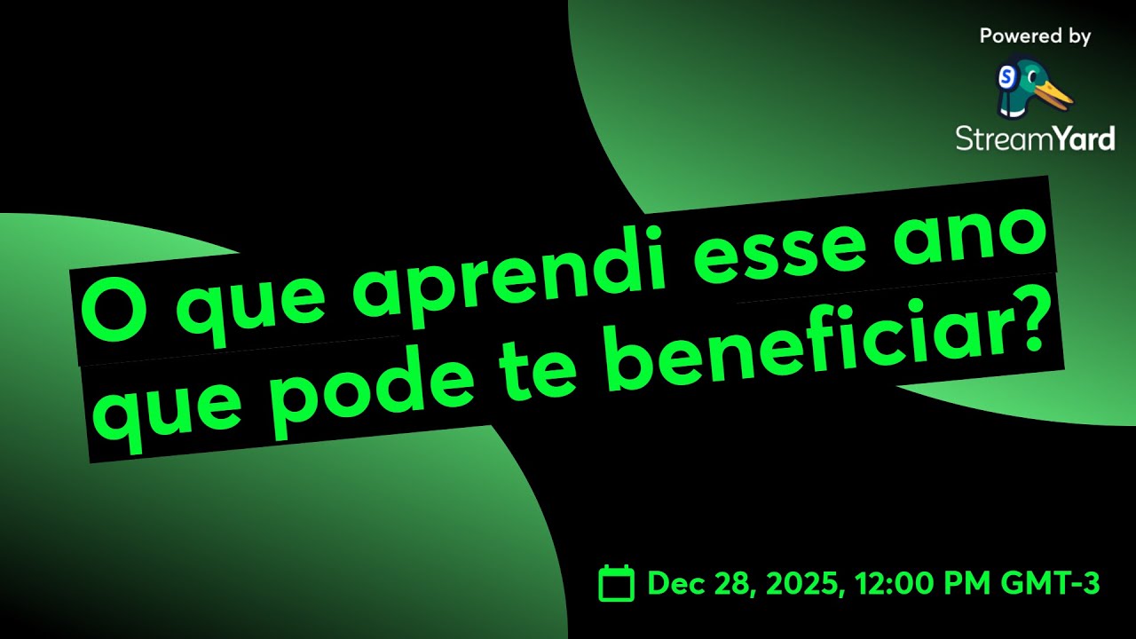 O que aprendi esse ano que pode te beneficiar?