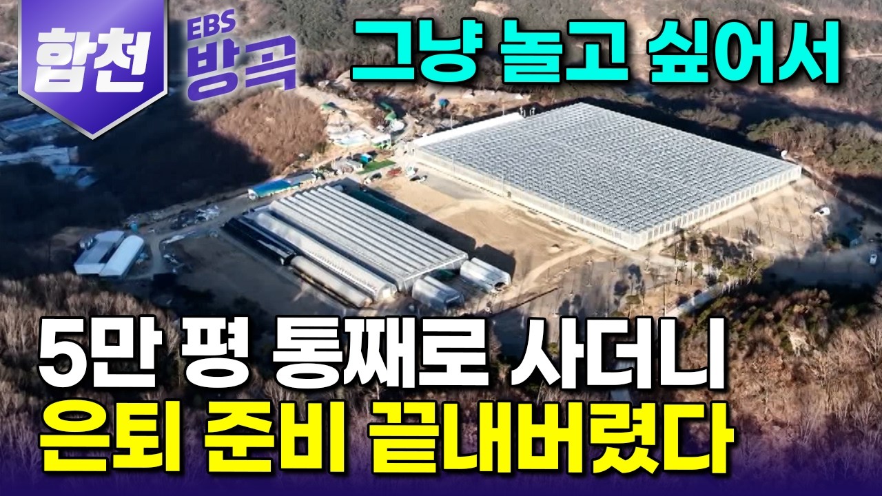 [경남 합천] 아픈 아내는 싫다는데 쓸모없는 산봉우리 세 개 무작정 사더니.. 노후 대비부터 아들 둘 직장까지 한 번에 해결하고 여유롭게 사는 부부｜파프리카｜#한국기행 #방방곡곡