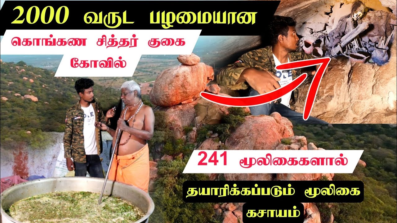 மலை உச்சியில் கொடுக்கப்படும் அறிய மூலிகை கசாயம் | 2000 Years old sithar cave in tamil | Edison vlogs