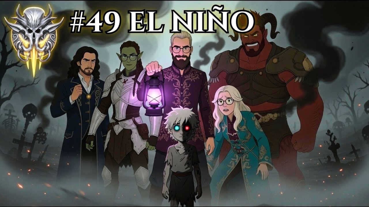 🛡️ BG3 EP49 - 🌑 Campo de batalla ensombrecido : Niño Oliver y combate contra sombras 👻 Gameplay Esp