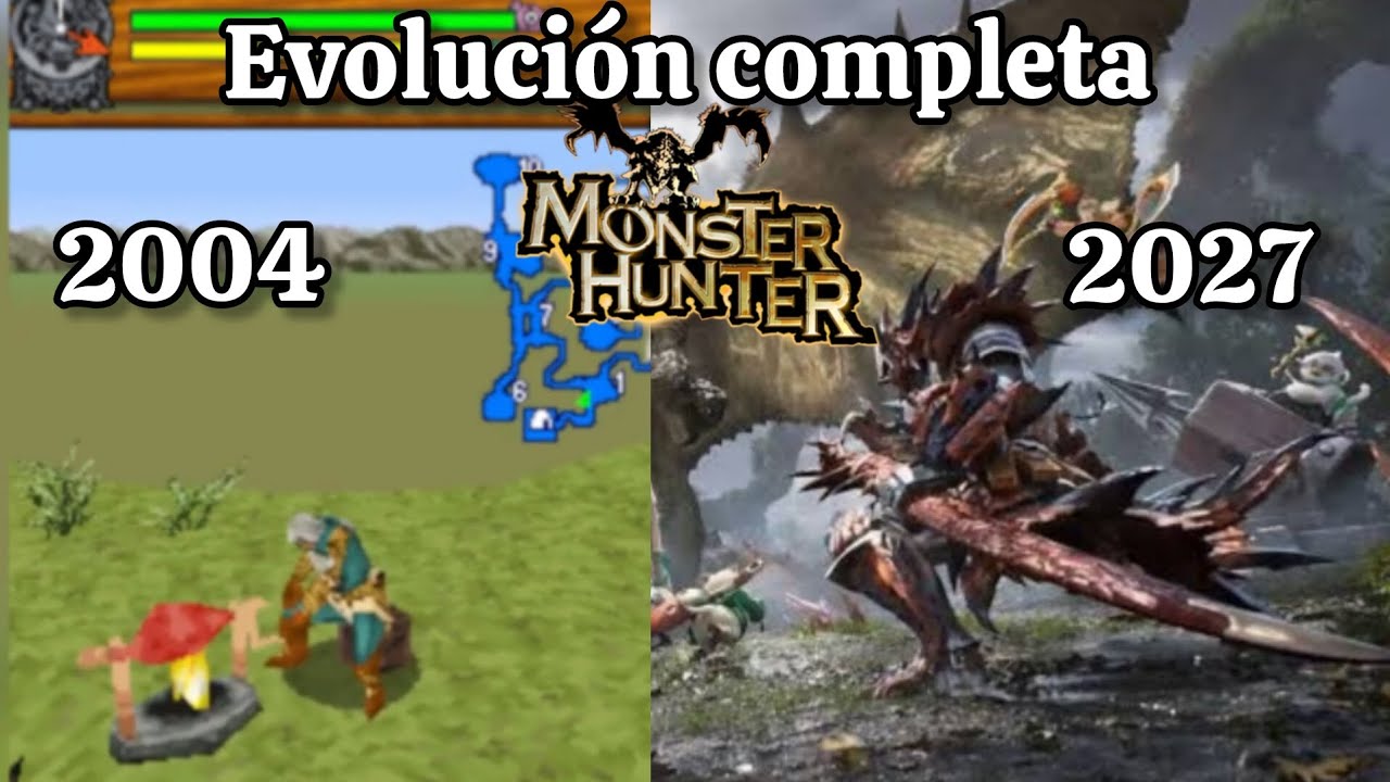 La EVOLUCIÓN COMPLETA de Monster Hunter.
