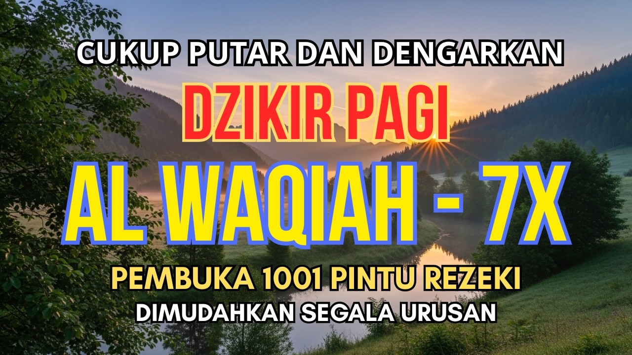 REZEKI DATANG TAK TERDUGA! Al-Waqiah 7 Kali Merdu