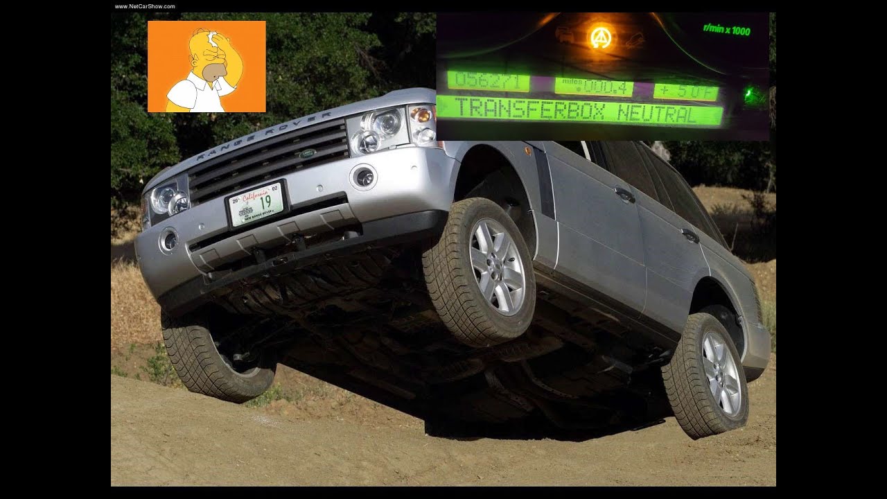 Range Rover Transfer Box Neutral message fix