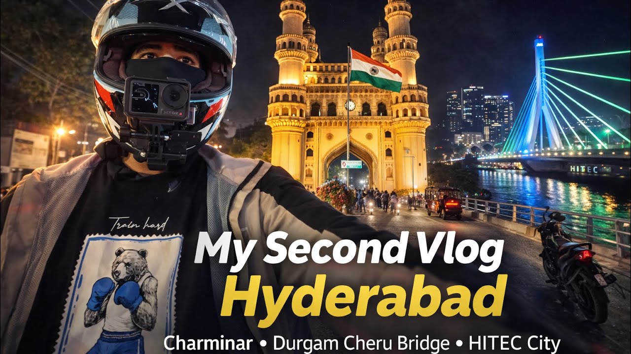 Hyderabad Vlog 2,Charminar, Durgam Cheruvu| Hitech City, New 3 ubscribers ❤️”