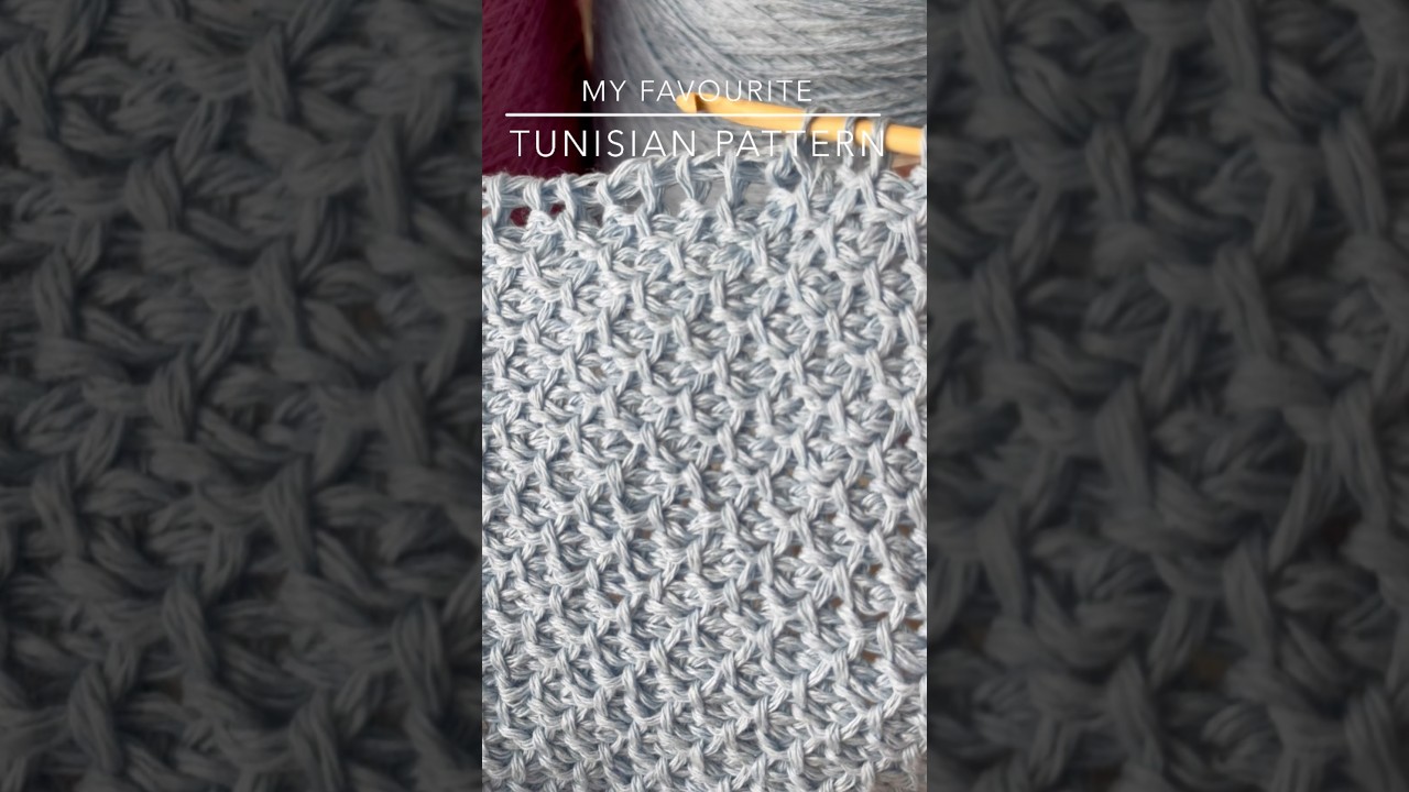 ВСЕ ищут этот узор! 🔥 Easy & fast: my favourite tunisian crochet pattern