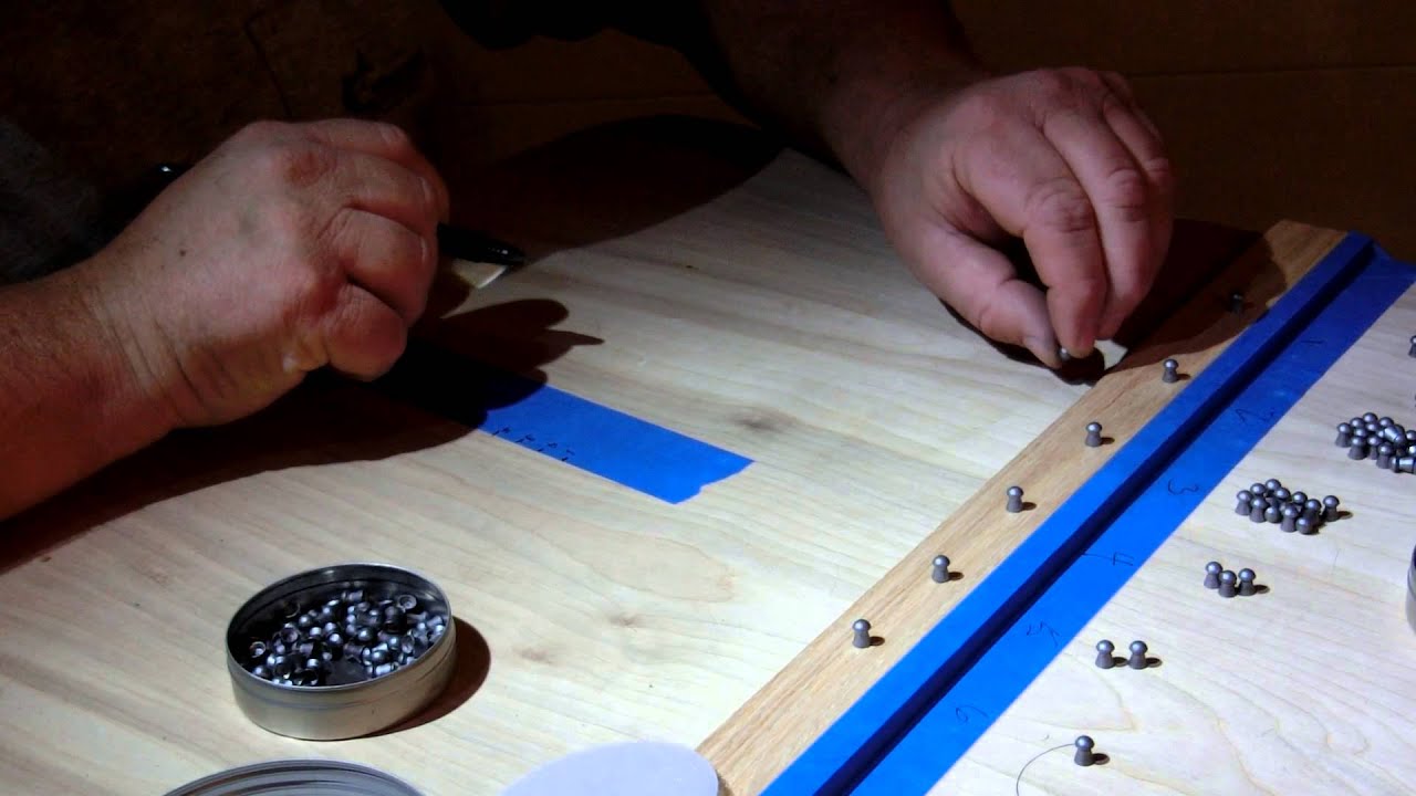 Rolling pellets as a sorting method to create tighter target patterns patterns