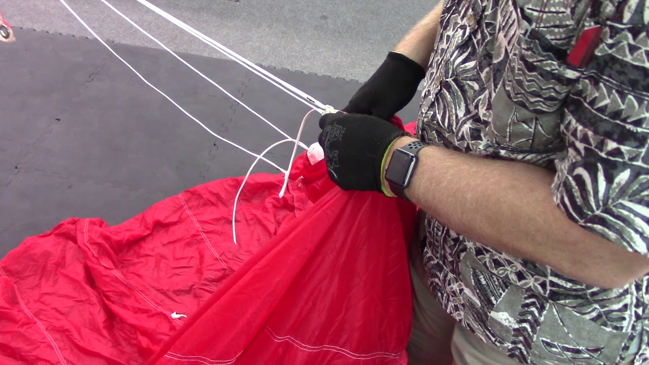 Line replacement, from a roll of material. Skydiving Services LLC