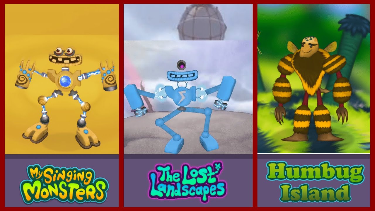 My Singing Monsters Vs The Lost Landscapes Vs Humbug Island | Redesign Comparisons - MSM