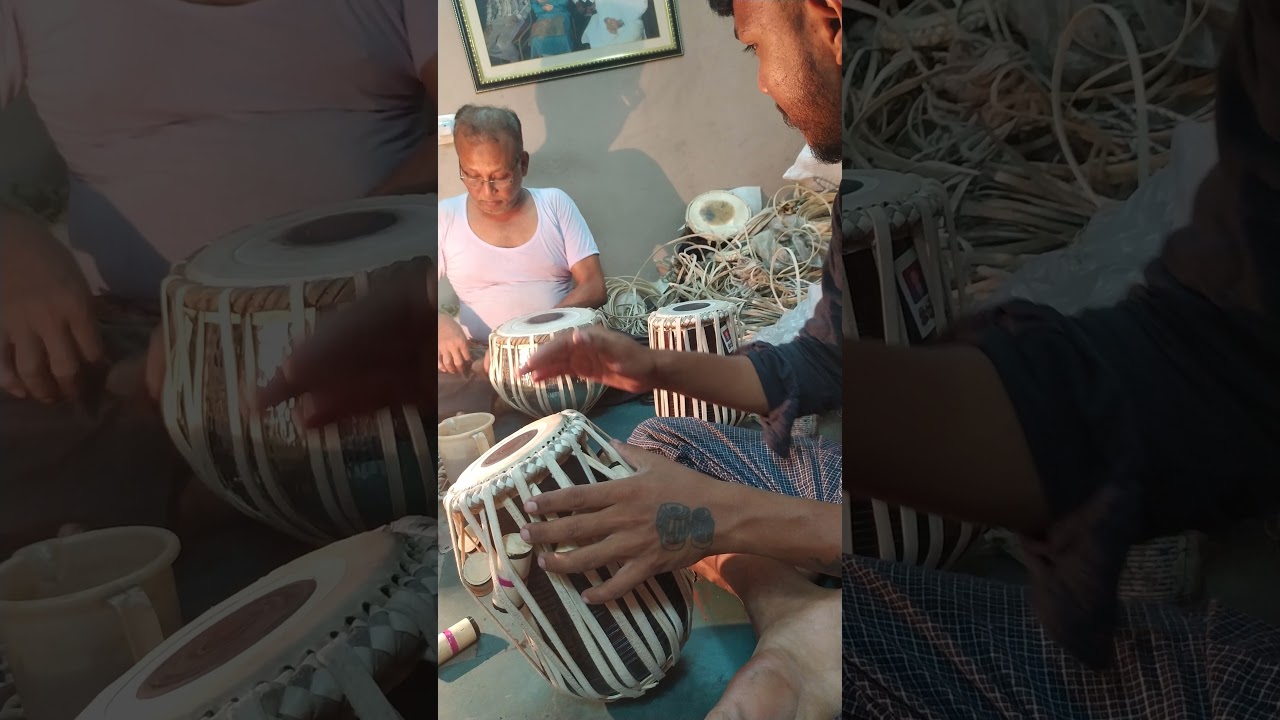 My Guru Muhammad Azhar (Uncle Sajid) & Me .Akbar Mia Tabla Maker, Hyderabad