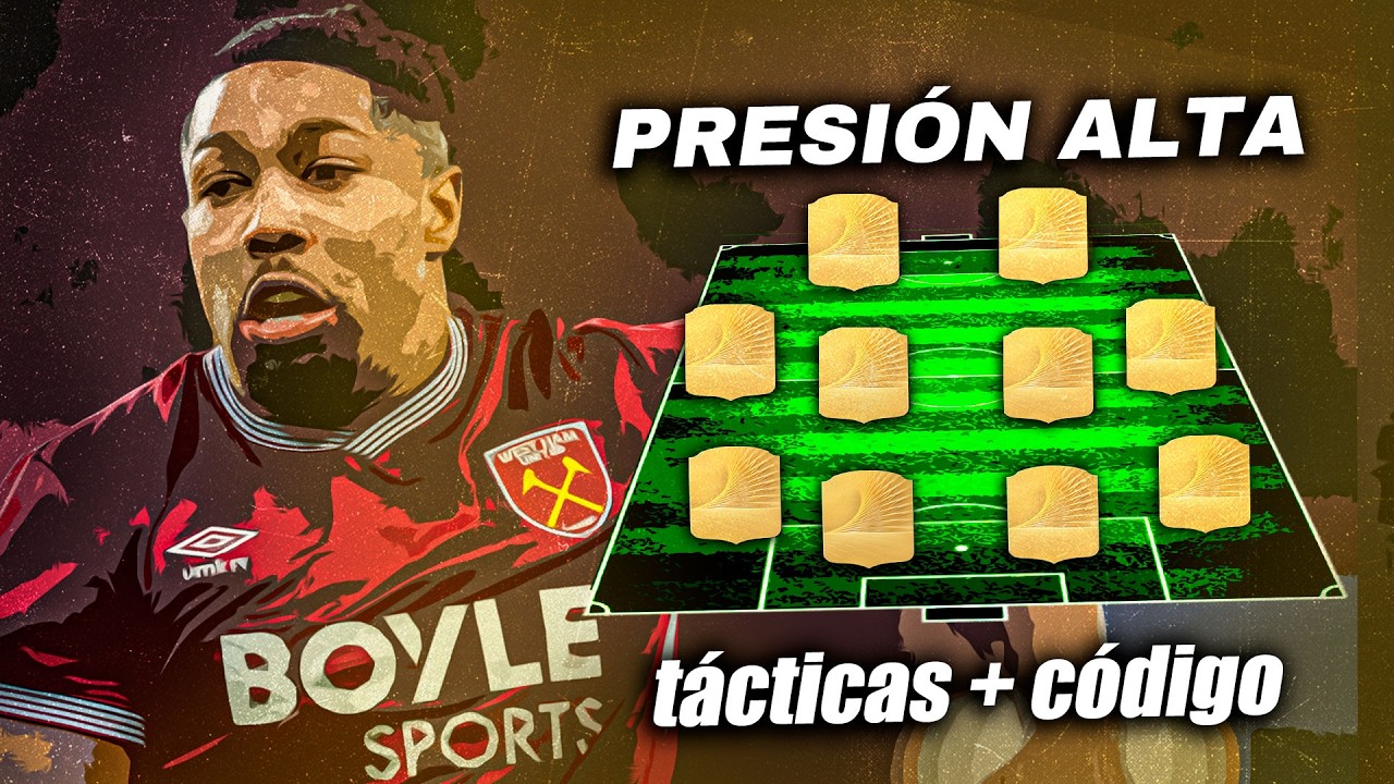 Formación para PRESIONAR A FULL!⚡ 4-4-2 Tácticas + Código ✅ FC 26 🏆