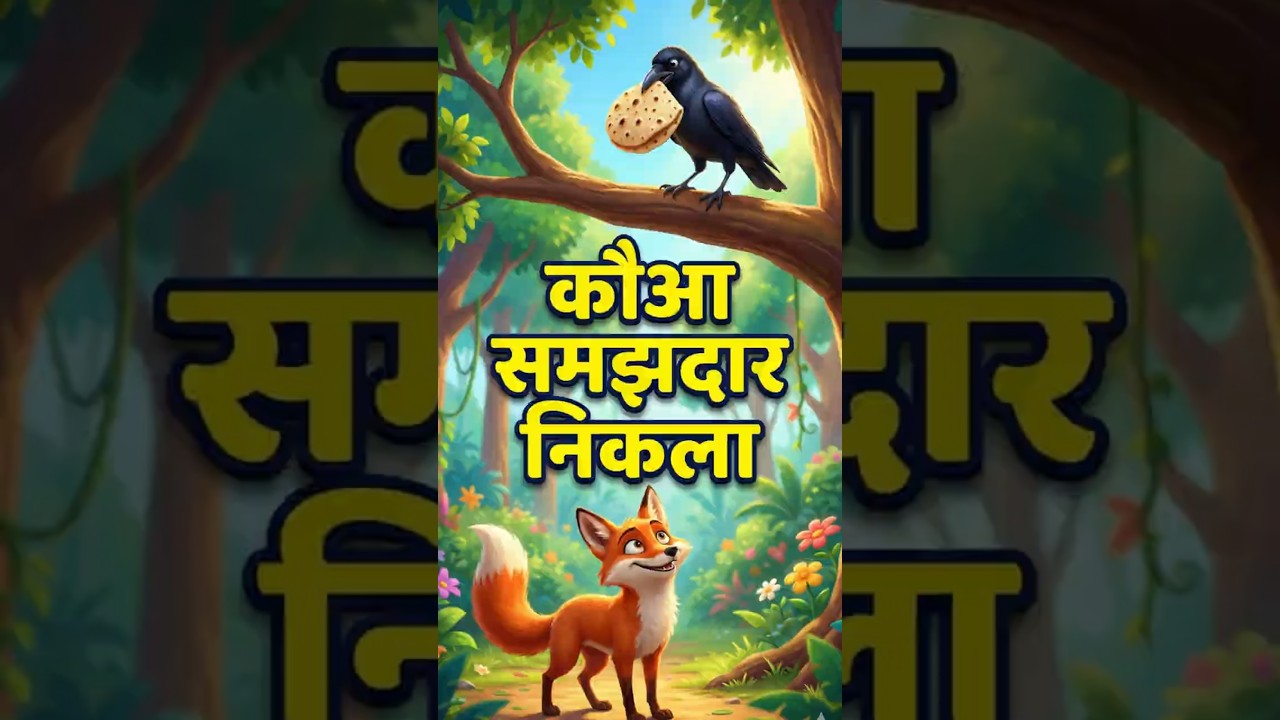 लोमड़ी की चाल फेल 😲 | समझदार कौआ | Kids Moral Story | AI Moral World