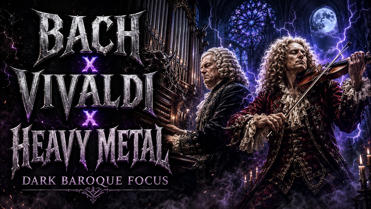 Bach x Vivaldi x Heavy Metal | 30 Min Dark Baroque Focus Session