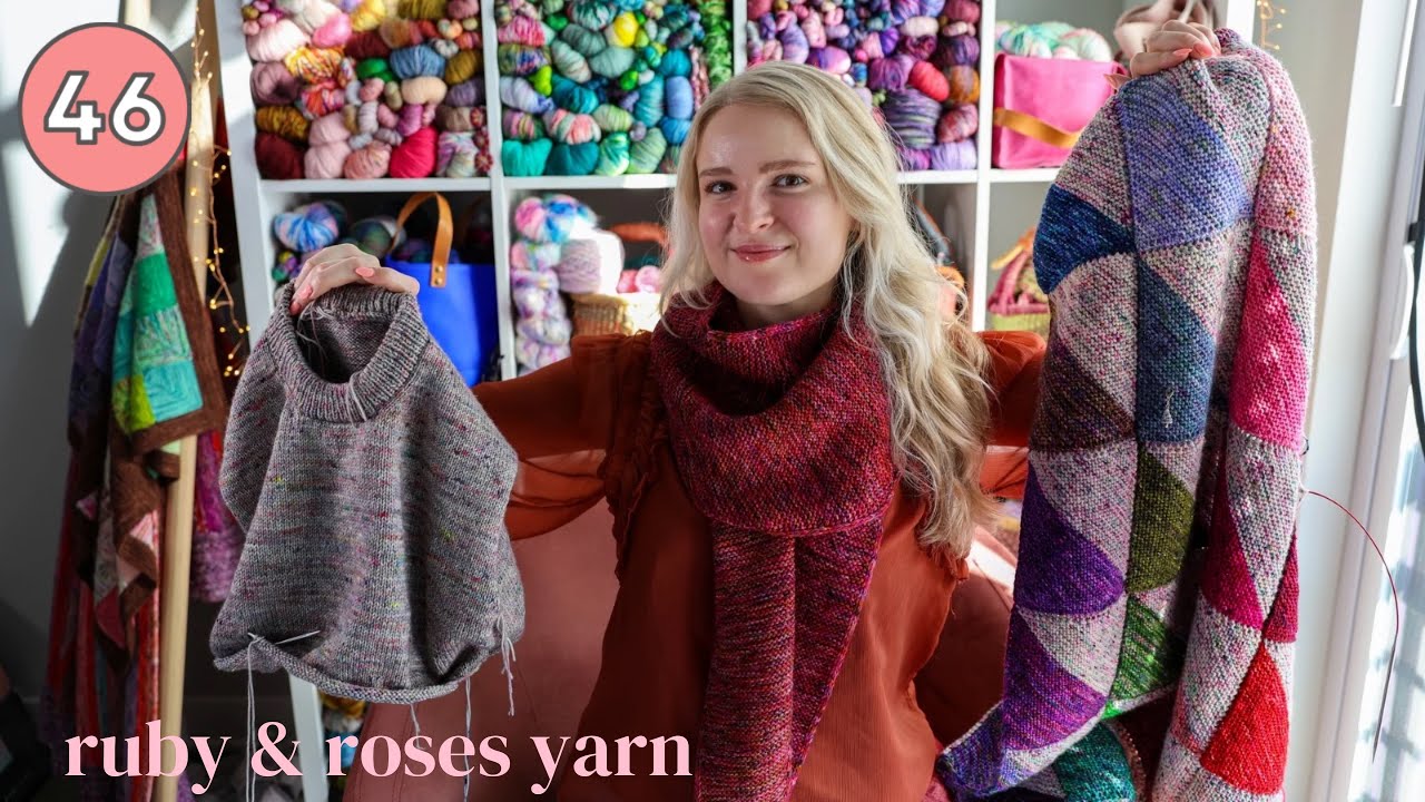 Sophie Shawl FO | Three New Sweaters!! | Downton Abbey Collection | Knitting Podcast ep. 46