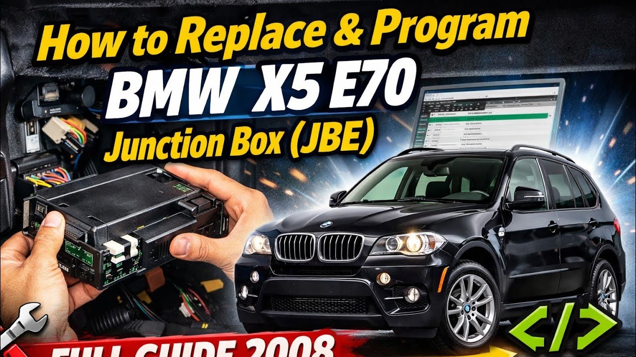 Как заменить и запрограммировать блок управления двигателем (JBE) BMW X5 E70 &ndash; Полное руководство...