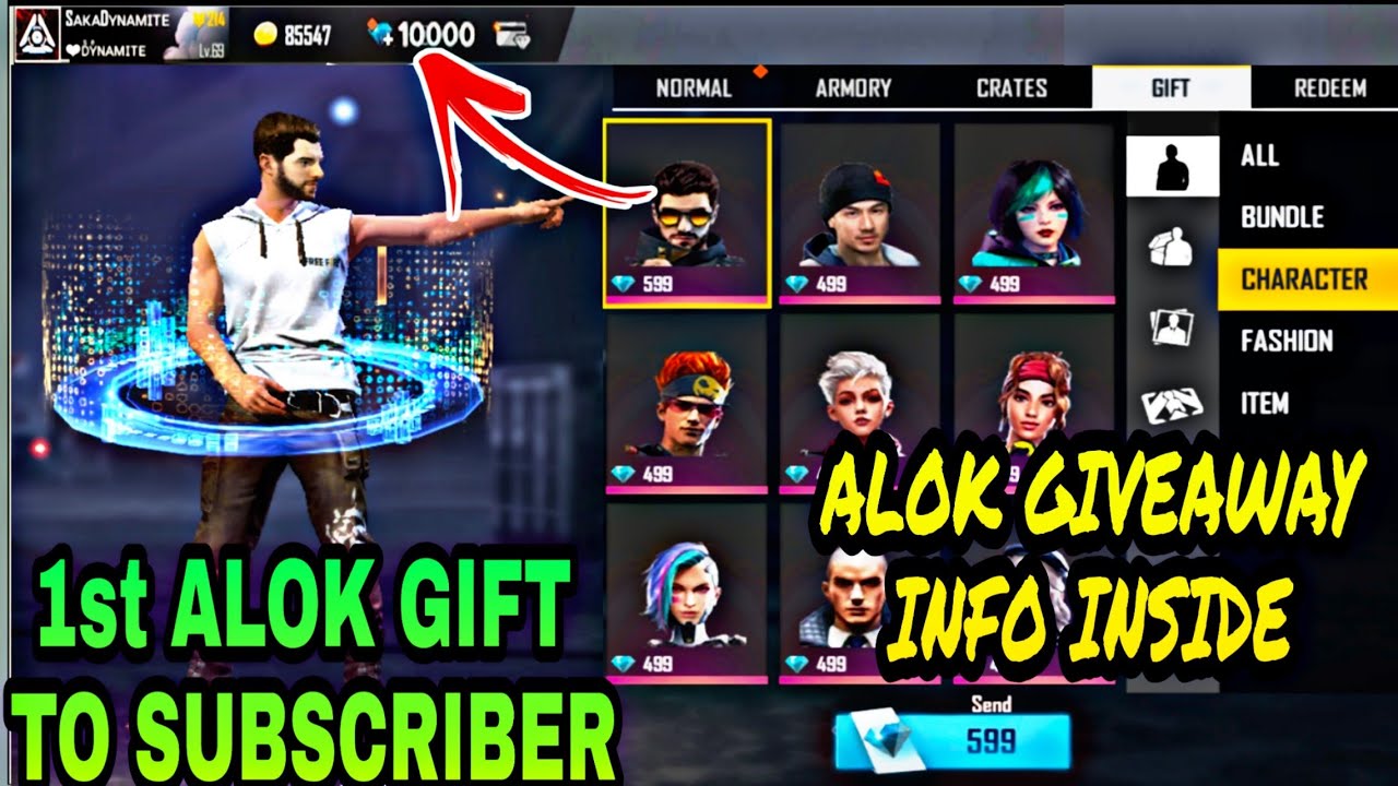 ALOK GIFT FOR SUBSCRIBER || FREE ALOK FOR SUBSCRIBER || ALOK GIVEAWAY || ALOK GIVEAWAY LIVE