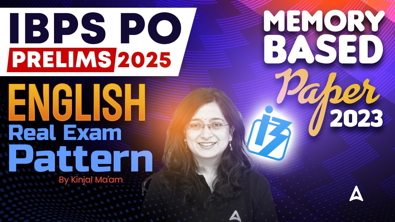 IBPS PO 2025 | IBPS PO English Memory Based Paper 2023 | By Kinjal Mam