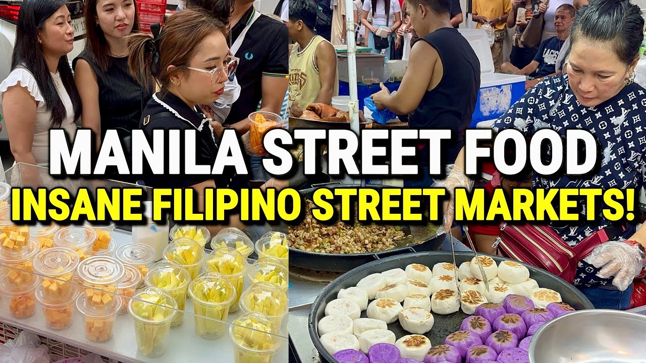PHILIPPINES STREET FOOD Tour in MANILA CITY 2026 🇵🇭 INSANE Market Streets of Quiapo & Binondo!