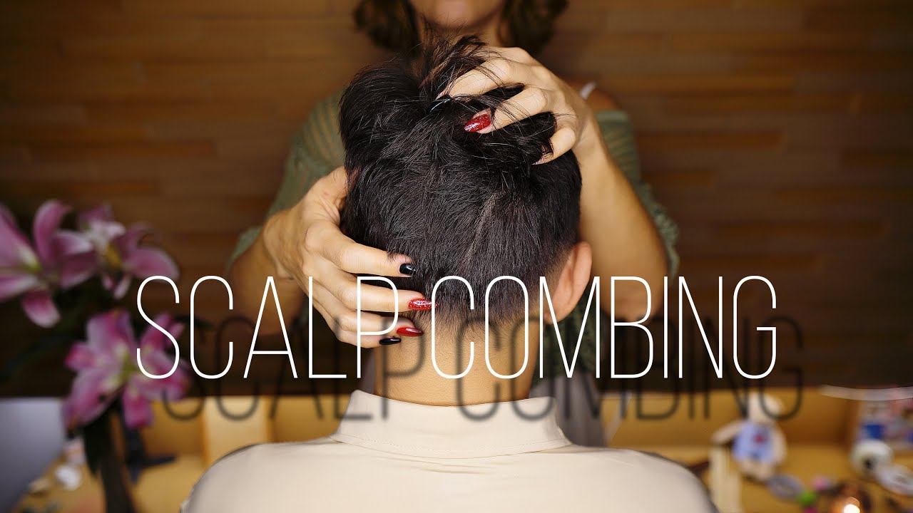 Deep Relaxing Scalp ASMR 🪮 Hair Combing & Fingernail Scratching