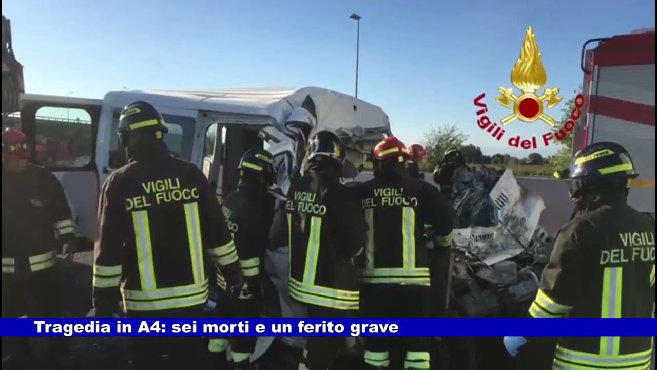 Tragedia in A4 nel tratto maledetto: 6 morti e un ferito grave 07.10.2022