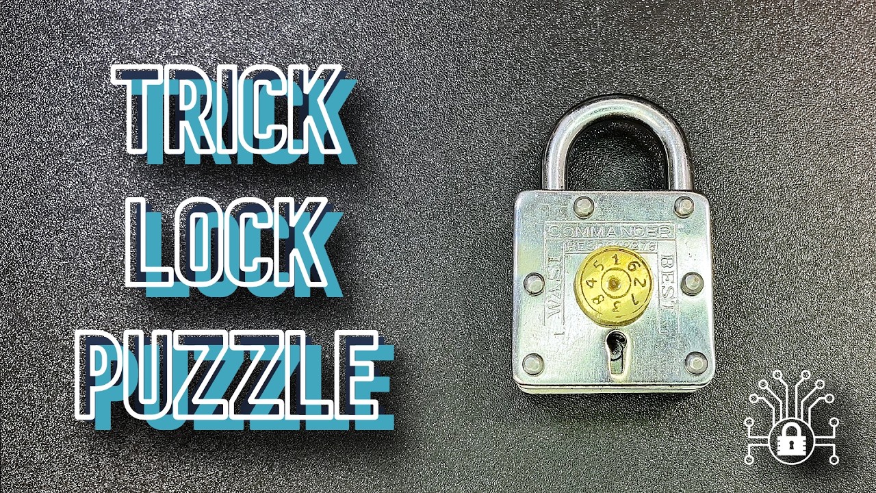 Trick Lock Puzzle 🧩🔒 3 Lever padlock picked