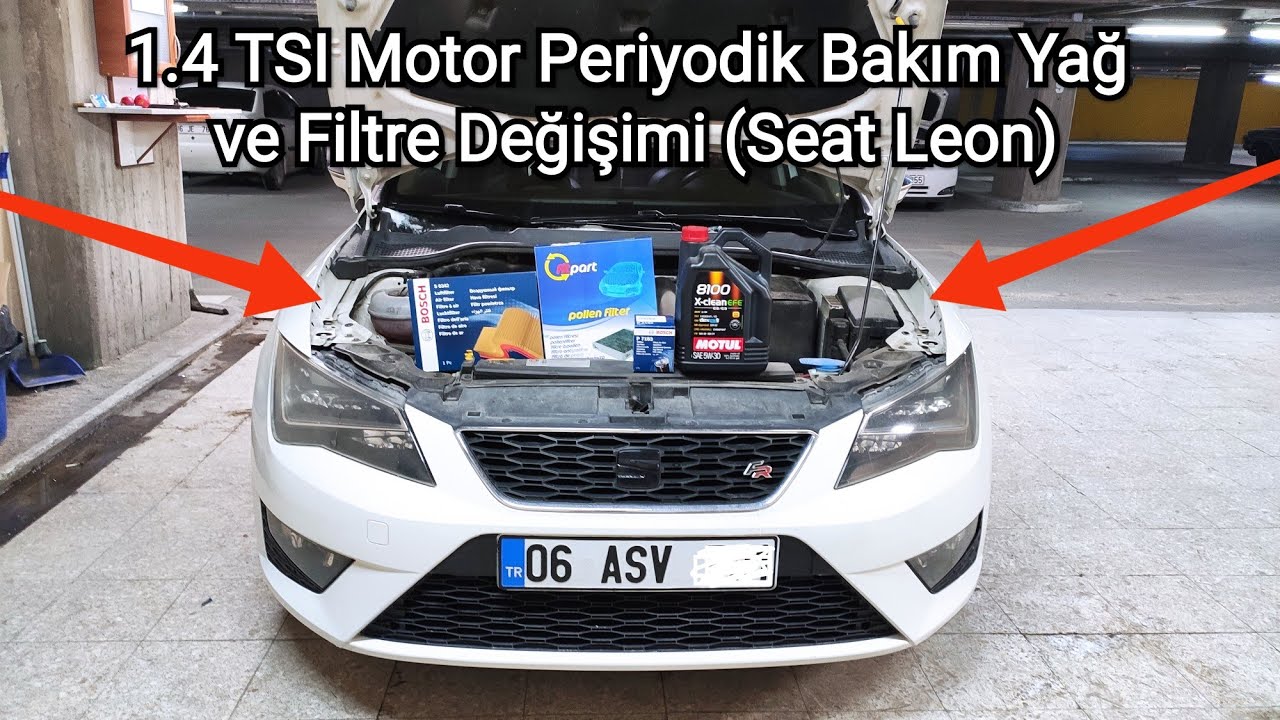 1.4 TSI Motor Periyodik Bakım Yağ ve Filtre Değişimi - Periodic Maintenance Oil and Filter Change