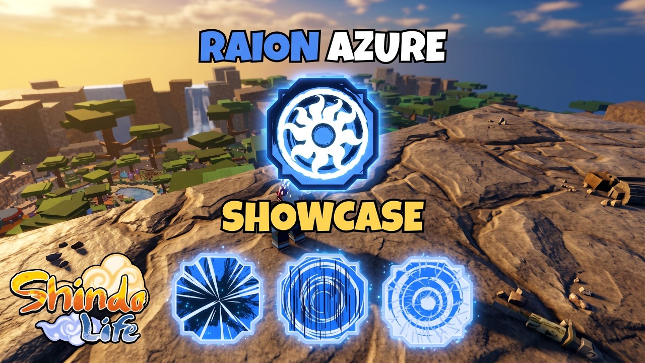 RAION AZURE SHOWCASE | Shindo Life