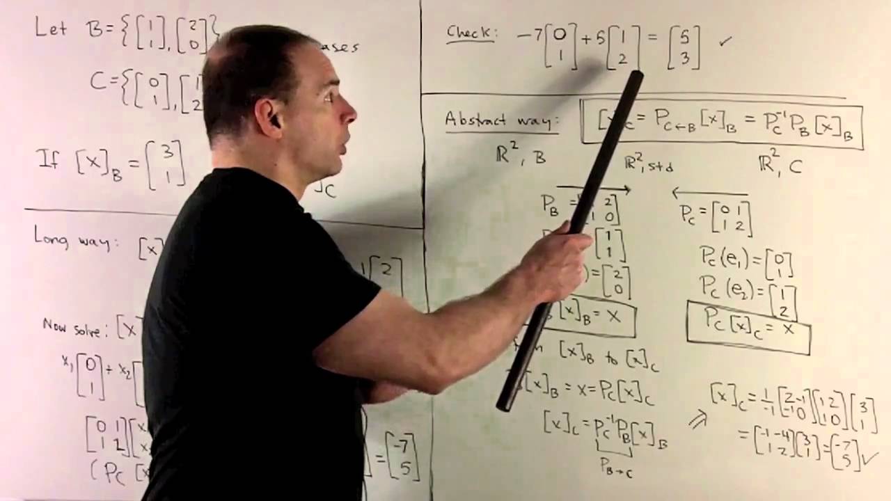 Example of Change of Basis