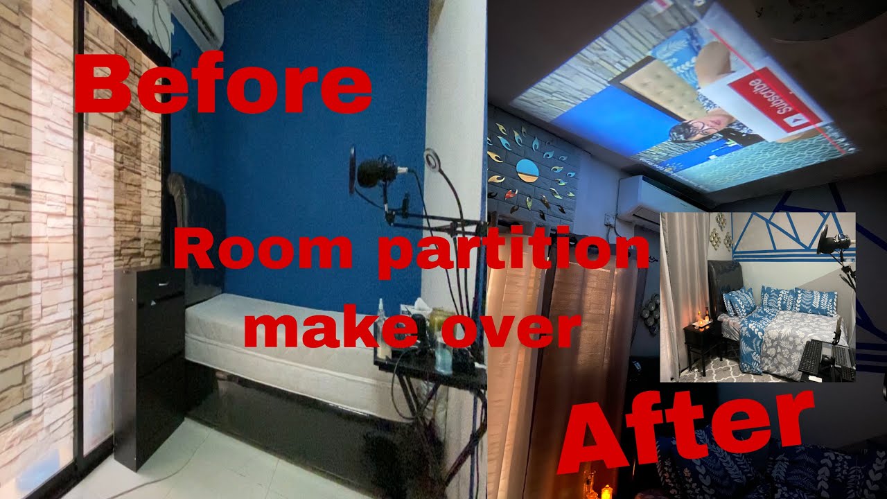 DIY ROOM MAKEOVER | UAE ROOM PARTITION #fyp #foryou #motivation