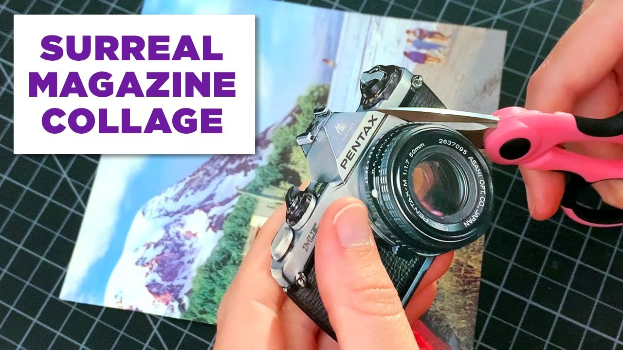 Surreal Magazine Collage - Cameras and Cars | Cut and paste #41