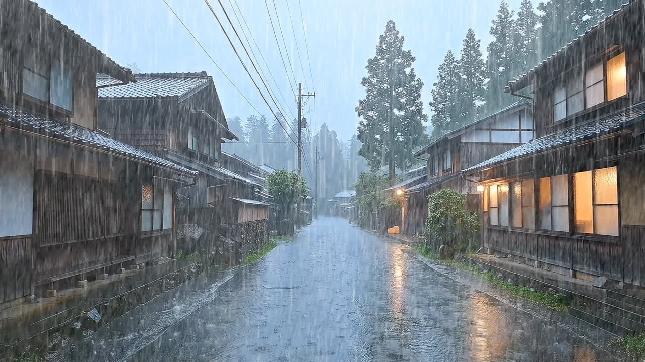 Rain Sounds For Sleeping – Relaxing Rainstorm for Focus & Meditation