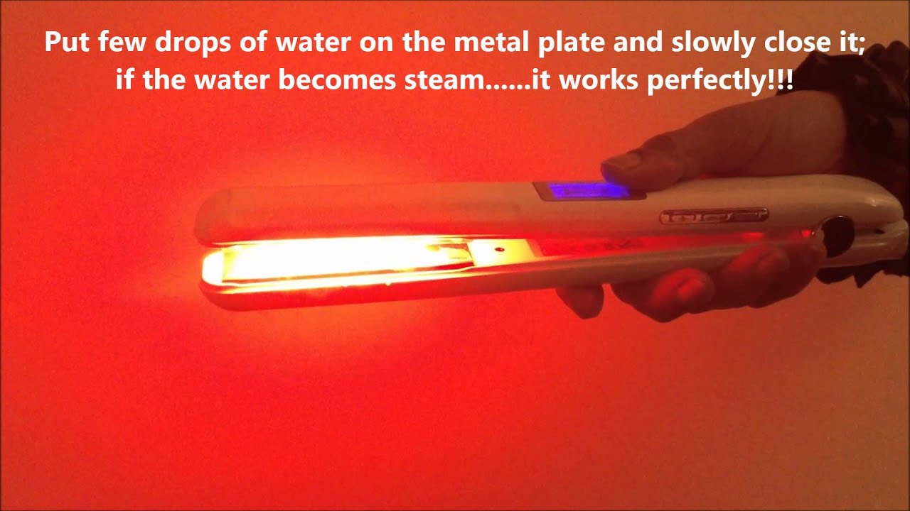 *Test *How to use UltraSonic InfraRed Cold Iron Hair Care Treatment *NO Heat *NO Damage
