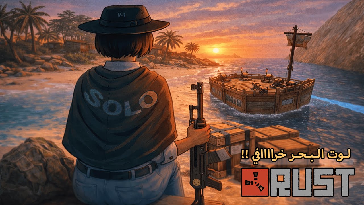 كنت لحالي في البحر… وطلع معي كل هذا اللوت 😳 | RUST SOLO