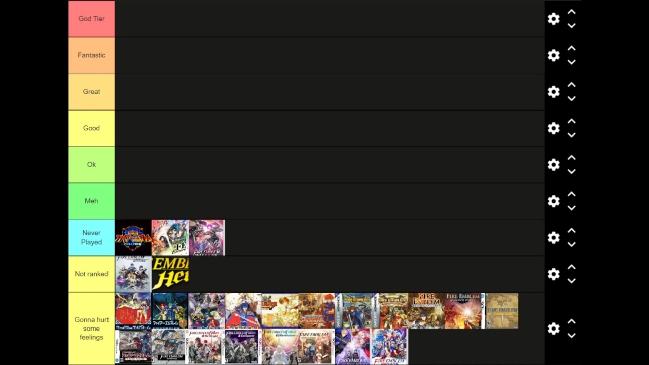 KEZ ASTRA RANKS THE FIRE EMBLEM GAMES!